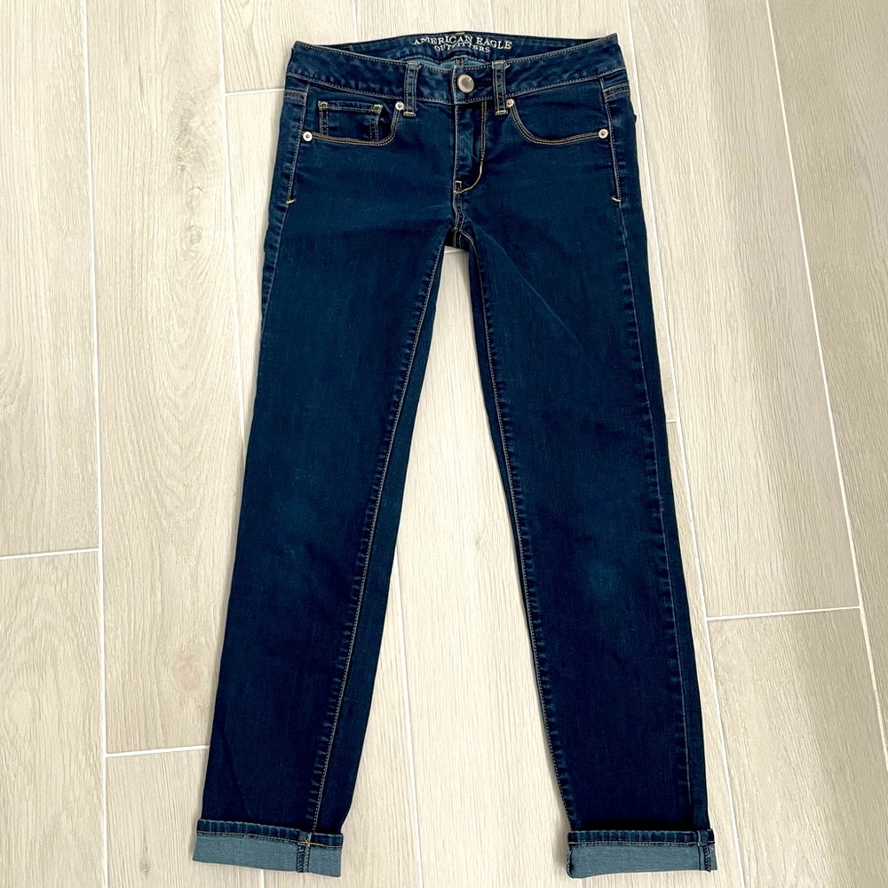 American Eagle Dark Wash Skinny Jeans - Short